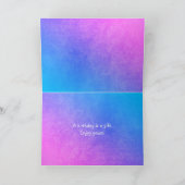 Aquarellgestaltung zum Geburtstag Karte (Innenseite)