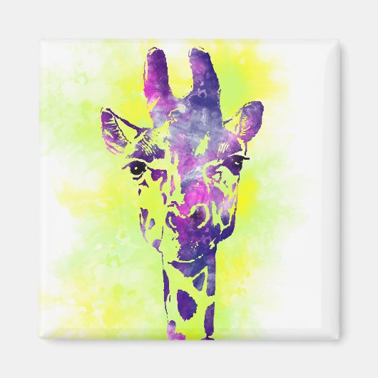 AquarellGiraffe 2 Magnet (Vorne)