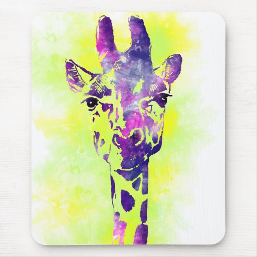 AquarellGiraffe 2 Mousepad (Vorne)