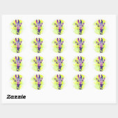 AquarellGiraffe 2 Runder Aufkleber (Blatt)