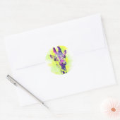 AquarellGiraffe 2 Runder Aufkleber (Umschlag)