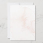 AquarellGiraffe in Air Balloon Gender Reveal Einladung (Rückseite)