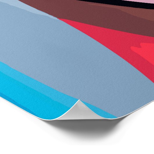 Aquarellgitarre Poster (Ecke)