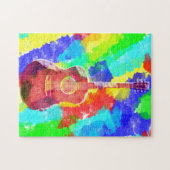 Aquarellgitarre Puzzle (Horizontal)