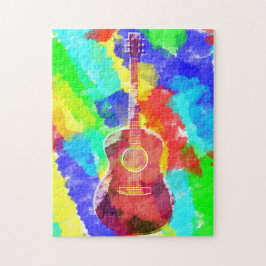Aquarellgitarre Puzzle