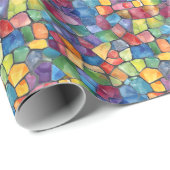Aquarellglas Geschenkpapier (Rolleneckpunkt)