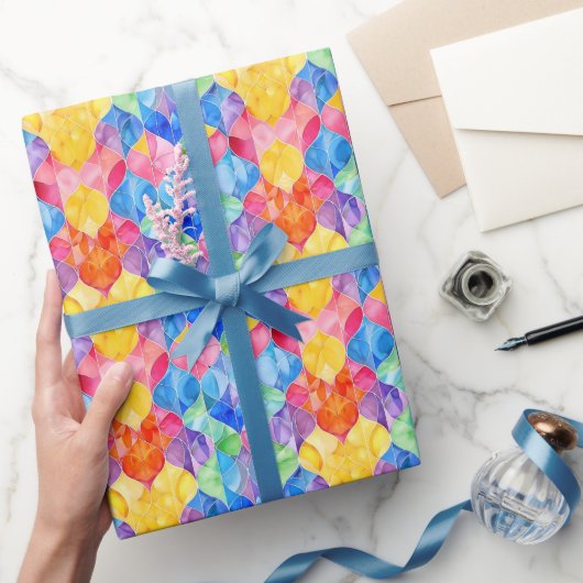 Aquarellglas Geschenkpapier (Schenken)
