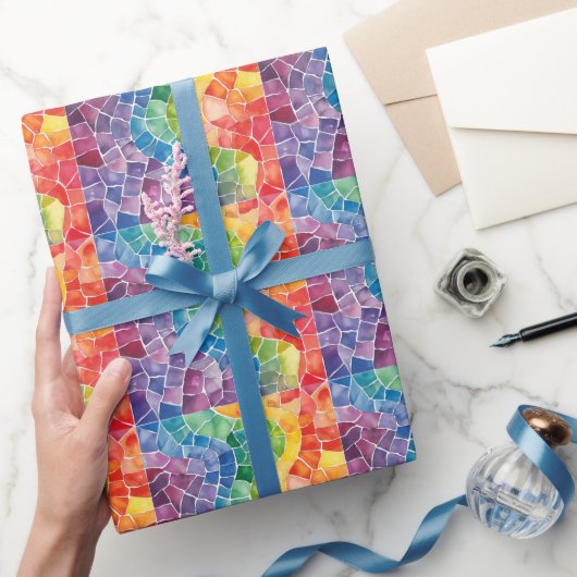 Aquarellglas Geschenkpapier (Schenken)