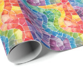 Aquarellglas Geschenkpapier (Rolleneckpunkt)