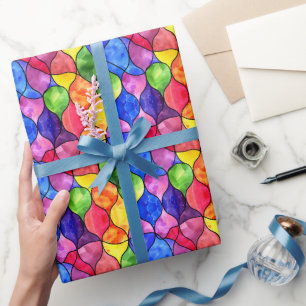Aquarellglas Geschenkpapier