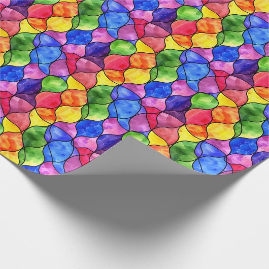 Aquarellglas Geschenkpapier (Ecke)