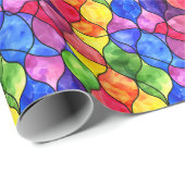 Aquarellglas Geschenkpapier (Rolleneckpunkt)