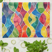 Aquarellglas Geschirrtuch (Gefaltet)