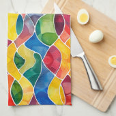 Aquarellglas Geschirrtuch (Viertel Falte)