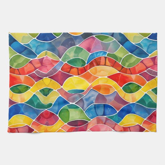 Aquarellglas Geschirrtuch (Horizontal)