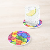 Aquarellglas Getränkeuntersetzer (Seite)