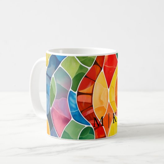 Aquarellglas Kaffeetasse (Vorderseite Links)
