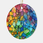 Aquarellglas Keramik Ornament (Links)