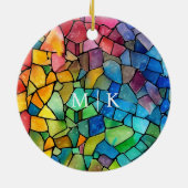 Aquarellglas Keramik Ornament (Hinten)