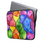 Aquarellglas Laptopschutzhülle (Vorderseite Links)
