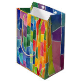 Aquarellglas Mittlere Geschenktüte (Vorderseite Schrägansicht)
