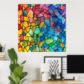 Aquarellglas Poster (Heimbüro)