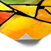 Aquarellglas Poster (Ecke)