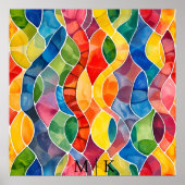 Aquarellglas Poster (Vorne)