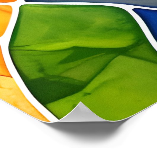 Aquarellglas Poster (Ecke)