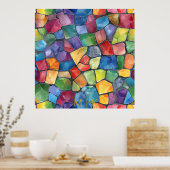 Aquarellglas Poster (Küche)