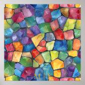 Aquarellglas Poster (Vorne)