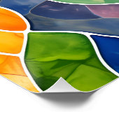 Aquarellglas Poster (Ecke)