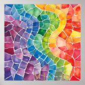 Aquarellglas Poster (Vorne)