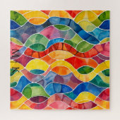 Aquarellglas Puzzle (Horizontal)