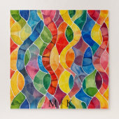 Aquarellglas Puzzle (Vertikal)