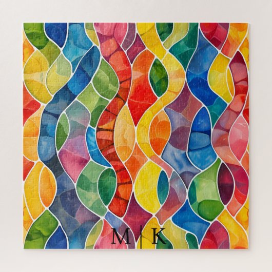 Aquarellglas Puzzle (Vertikal)