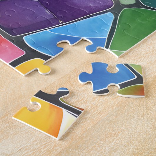 Aquarellglas Puzzle (Seite)