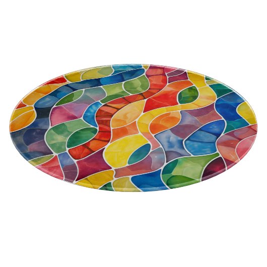 Aquarellglas Schneidebrett (Ecke)