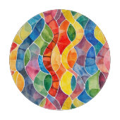 Aquarellglas Schneidebrett (Vorderseite)