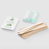 Aquarellglas Terrarium Succulents Wedding Fächer (Non-assembled)