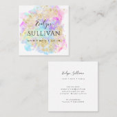 Aquarellgold Glitzer Visitenkarte (Vorne/Hinten)