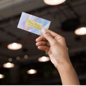 Aquarellgold und blaue Visitenkarte