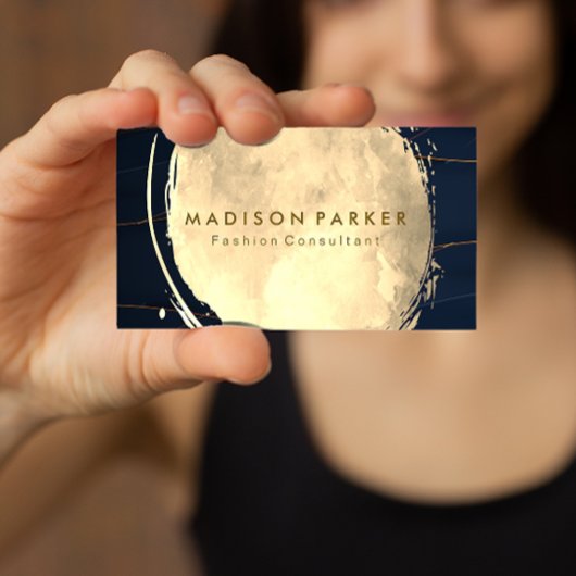 Aquarellgoldfarben Visitenkarte