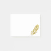 Aquarellgoldfederung Post-it Klebezettel (Vorderseite)