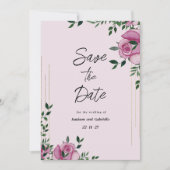 Aquarellgoldgelb Save the Date Einladung (Vorderseite)