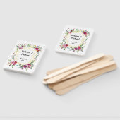 Aquarellgoldgeometrie mit Blumenzehen Hand Fans Fächer (Non-assembled)