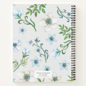 Aquarellgoldstreifen Gerahmt Personalisiert Notizblock (Rückseite)