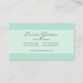 Aquarellgoldtürkis Visitenkarte (Rückseite)