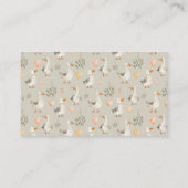 Aquarellgras Bücher für Baby - Baby-Duschkarte Begleitkarte (Rückseite)