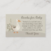 Aquarellgras Bücher für Baby - Baby-Duschkarte Begleitkarte (Vorderseite)